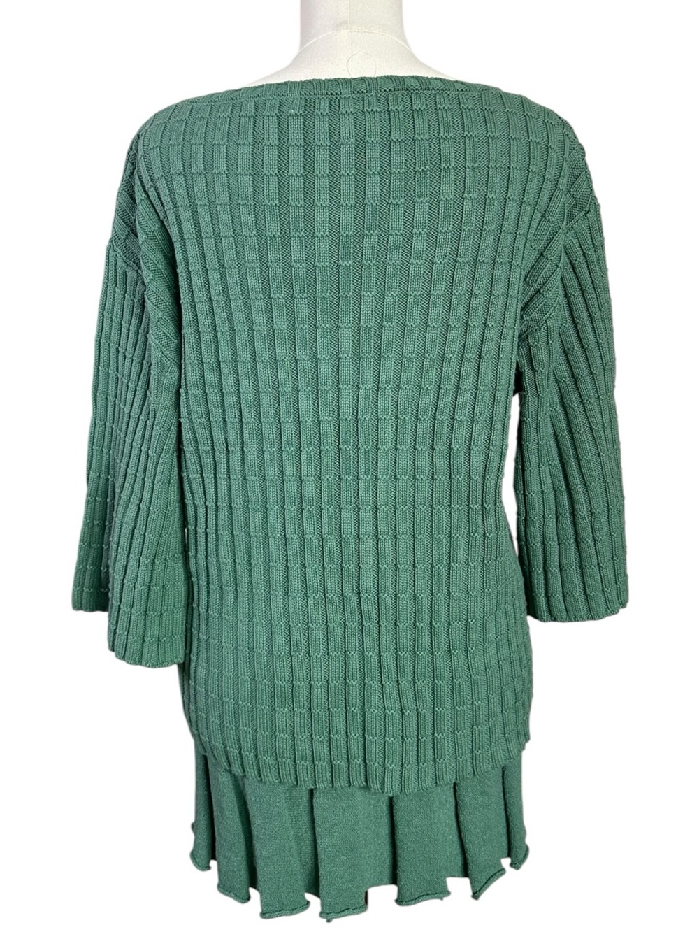 Free People Kenzie Sweater Skirt Set in Frosty Spruce Green NWT Size Small - Picture 8 of 12